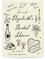 Vintage Lovers Bridal Shower Invitations