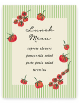 Baby Shower Menu Signs