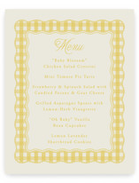Baby Shower Menu Signs