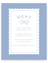 Baby Shower Menu Signs