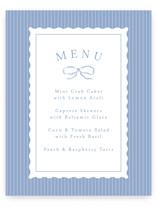 Baby Shower Menu Signs