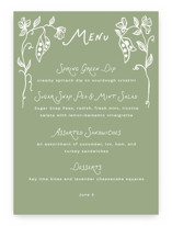 Sweet Pea Baby Shower Menu Signs