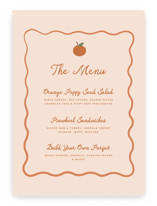 A Little Cutie Baby Shower Menu Signs