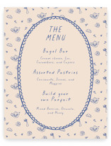 Doodle Tea Party Baby Shower Menu Signs