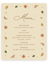 Sweet Autumn Baby Shower Menu Signs
