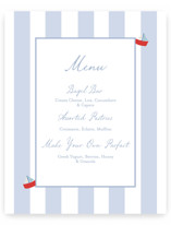Sail Boats Baby Baby Shower Menu Signs