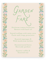 Vintage blossom Baby Shower Menu Signs