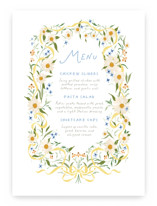 Daisy Chain Baby Shower Menu Signs