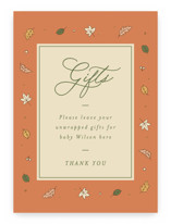 Sweet Autumn Baby Shower Party Signs