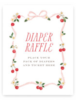 Cherry Sweet Baby Shower Party Signs