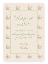 Vintage blossom Baby Shower Party Signs