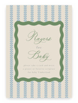 wavy stripe Baby Shower Party Signs