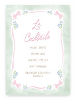 Little fleur Baby Shower Bar Signs