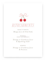 Cherry Sweet Baby Shower Bar Signs