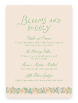 Vintage blossom Baby Shower Bar Signs