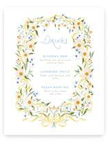 Daisy Chain Baby Shower Bar Signs