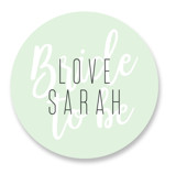Modern Bride Bridal Shower Favor Stickers