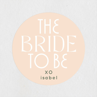 Bride to Be Cake Bridal Shower Favor Stickers