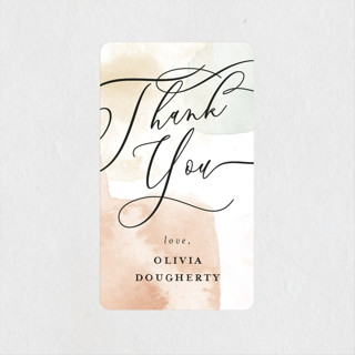 Flourish & Abstract Bridal Shower Favor Stickers