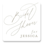 minimal Bridal Shower Favor Stickers
