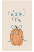 Pumpkins + Bows Bridal Shower Favor Stickers