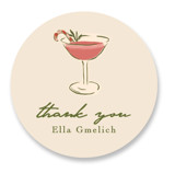 Cheers To You Bridal Shower Favor Stickers