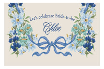 Hidcote Bridal Shower Favor Stickers