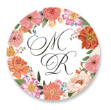 Summer Shower Bridal Shower Favor Stickers