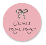 Bubbly Brunch Bridal Shower Favor Stickers