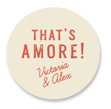 That's Amore Bridal Shower Favor Stickers