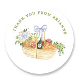 Market Bridal Shower Favor Stickers