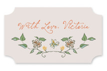 Garden Frolic Bridal Shower Favor Stickers