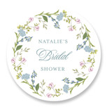 Garden Tea Bridal Shower Favor Stickers