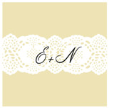 Lace Bridal Shower Favor Stickers