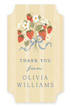 Strawberry Sunshine Bridal Shower Favor Stickers