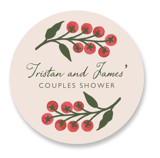 Cherry Tomatoes Bridal Shower Favor Stickers