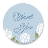 Hydrangea bow bouquets Bridal Shower Favor Stickers