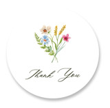 Bright Garden Bridal Shower Favor Stickers