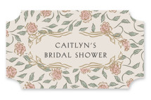 dancing in the garden Bridal Shower Favor Stickers