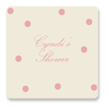 Holiday bow Bridal Shower Favor Stickers