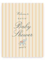 Carousel of Sweet Beginnings Baby Shower Welcome Signs