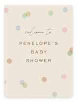 Polka Pop Baby Shower Welcome Signs