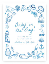 Coastal Baby Baby Shower Welcome Signs