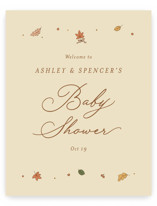 Sweet Autumn Baby Shower Welcome Signs