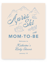 Après Ski Baby Shower Welcome Signs