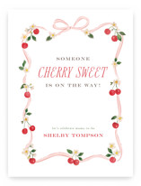 Cherry Sweet Baby Shower Welcome Signs