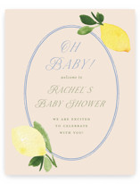 Limoncello Baby Shower Welcome Signs