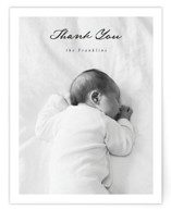 Simplicity Flat Birth Announcements Thank You Cards