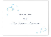 Luna Flat Birth Announcements Thank You Cards