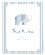 Sweet Elephant Flat Birth Announcements Thank You Cards